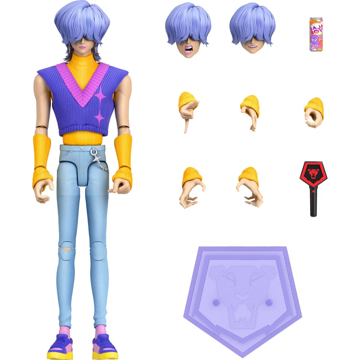 KPop Demon Hunters Saja Boys Mystery 6.7" Accessories & Swappable Faces & Hands Action Figures | Target