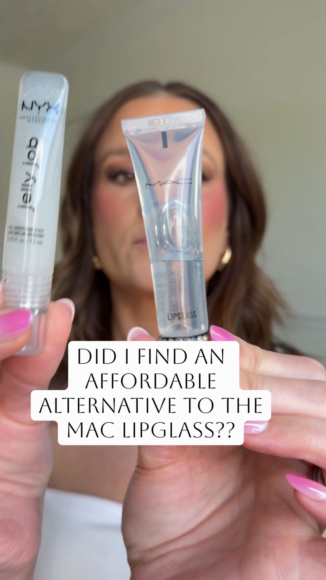 If you like the look of full bodied, glassy, high shine lips then you’ll love both the MAC Lipglass and the NYX Jelly Job Gloss. 

I compared these glosses side by side, and although the MAC is a little thicker, and a slight bit stickier, they both give the same appearance on the lips.  I thought the MAC might wear a little longer, but found they both wore off at similar times. I don’t love the applicator of the Jelly Job, as it feels flimsy, so for that I give an extra point to MAC. Overall, they’re both great products, but if you’re looking to save $, the Jelly Job is half the price. 

Have you tried either of these?

#LTKOver40 #LTKBeauty #LTKgrwm