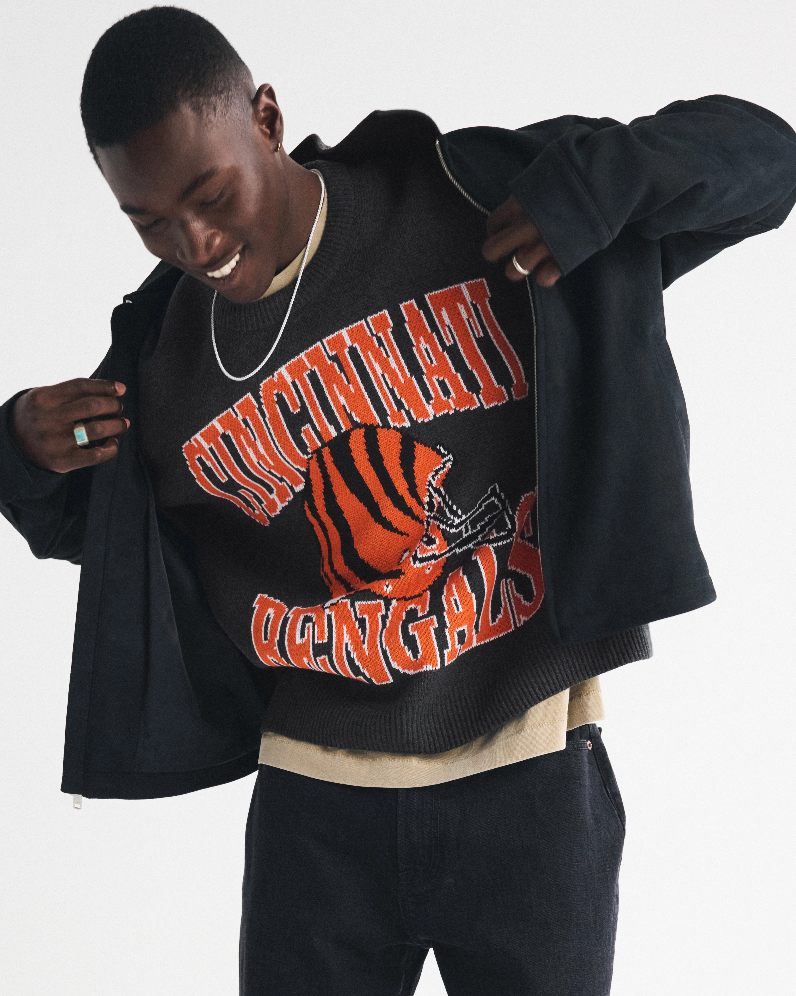 Cincinnati Bengals Crew Sweater | Abercrombie & Fitch (US)