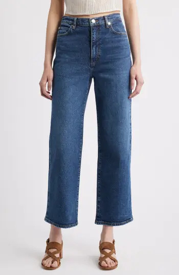 FRAME The Wide High Waist Ankle Wide Leg Jeans in Archie at Nordstrom Rack, Size 31 | Nordstrom Rack