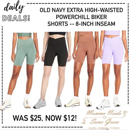 Old Navy Biker Shorts on sale today! 

#LTKsalealert #LTKfindsunder100 #LTKfitness