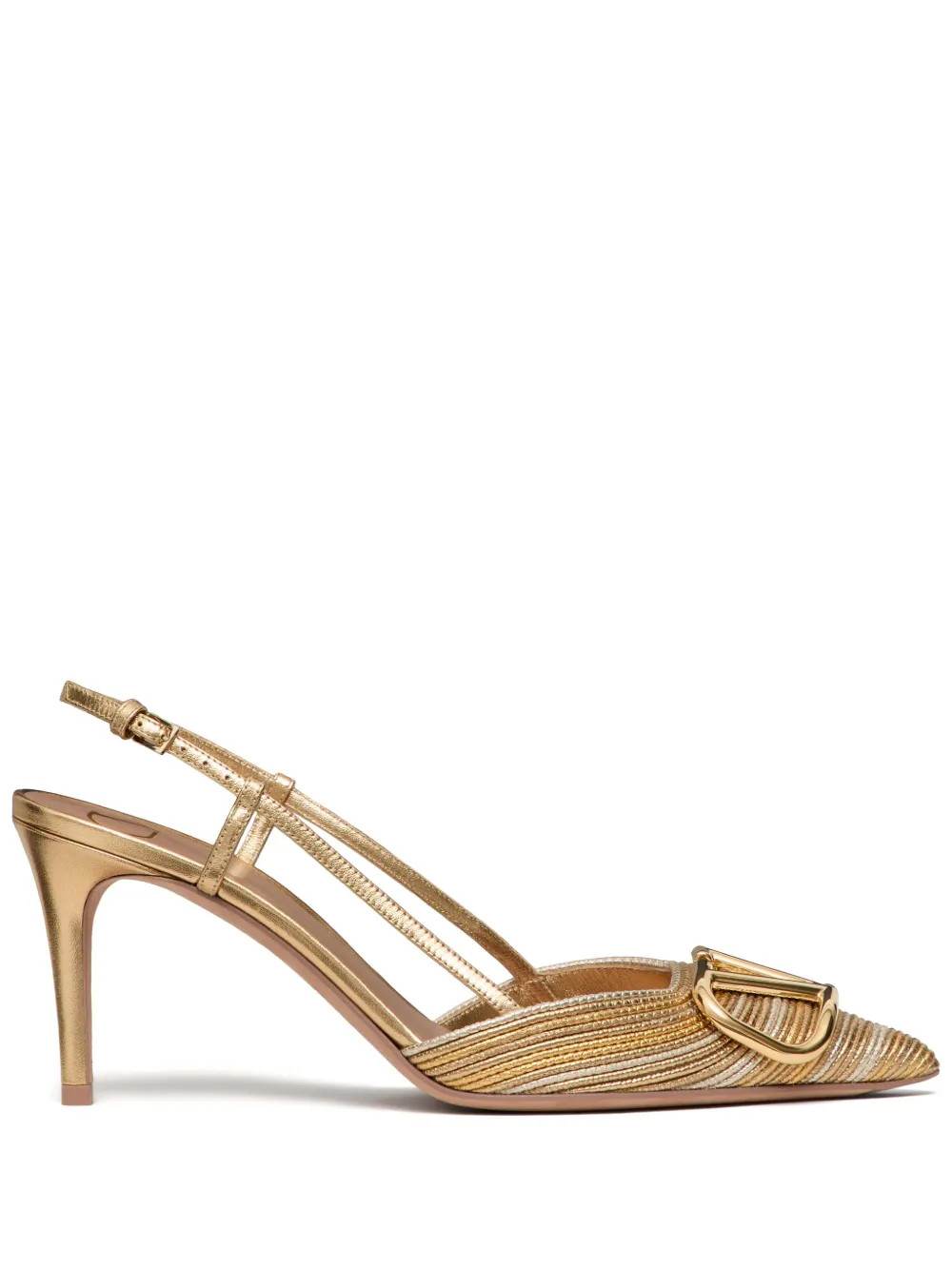 Valentino Garavani VLogo Signature Slingback Pumps  - Farfetch | Farfetch Global