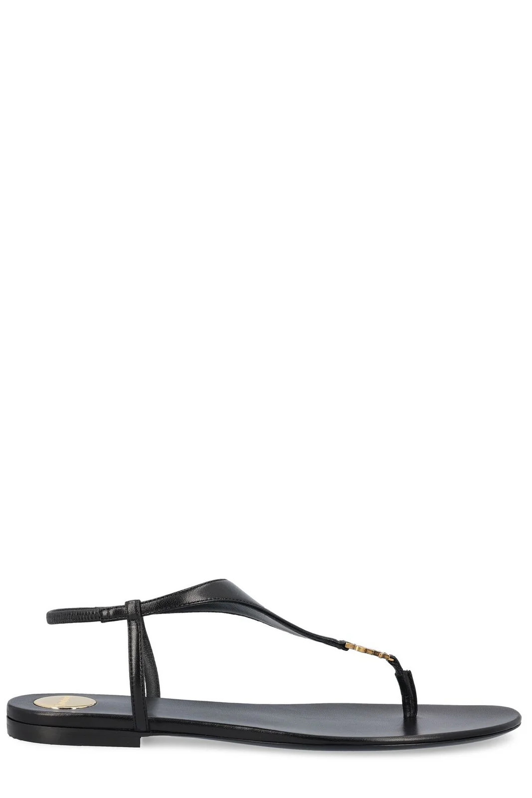 Saint Laurent Cassandra Logo Plaque Sandals | Cettire Global