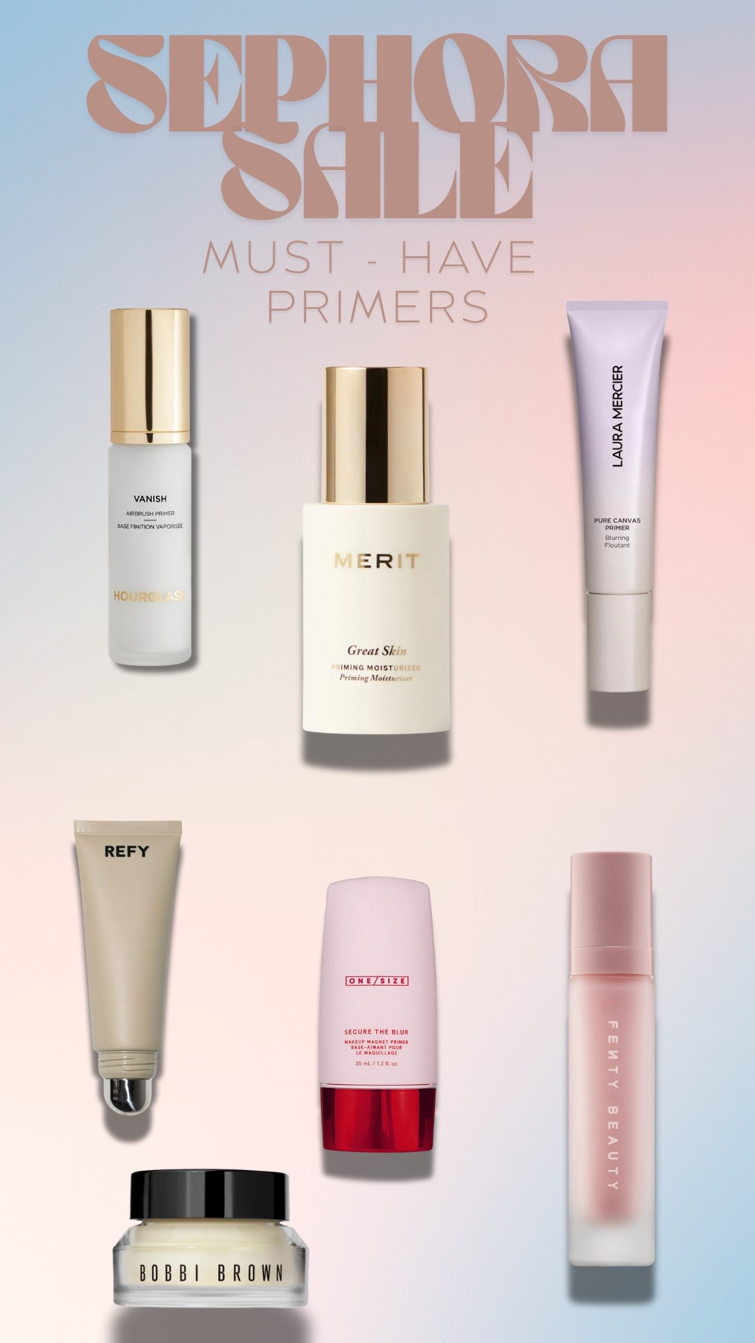 My favorite primers! Grab them while they’re on sale! 

Sephora, Sephora sale

#LTKSaleAlert