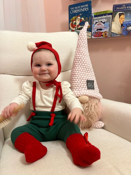 Baby Christmas outfit elf costume 