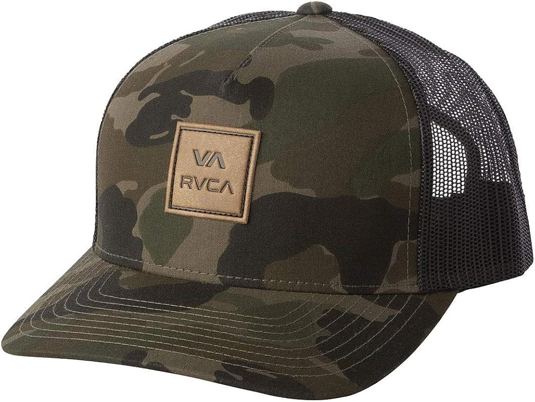 RVCA Men's Curved Bill Snapback Mesh Trucker Hat | Amazon (US)