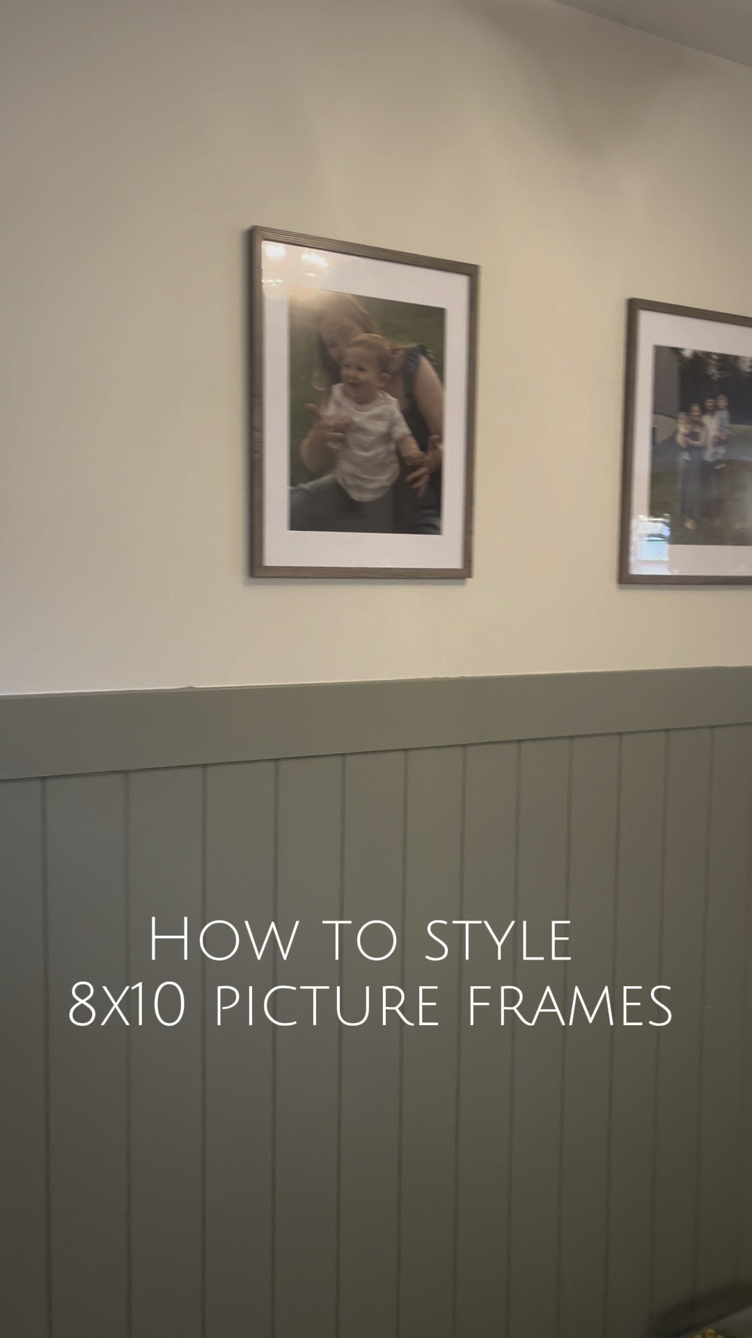 Accent wall inspiration on how to style 3 8x10 picture frames! 

#LTKHome