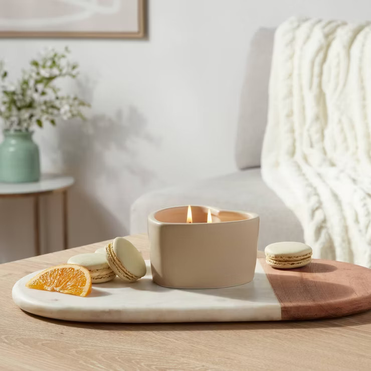 7oz Glossy Glaze Heart Shaped Ceramic Cream - Threshold™ | Target