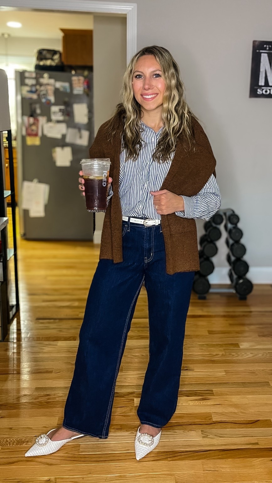 Most of this outfit is Old Navy & they are doing a BOGO sale right now! Wearing a small in the button down and 6 in the jeans. They have a lot of stretch too - perfect for fall and winterr

#LTKFallSale #LTKSeasonal #LTKWorkwear