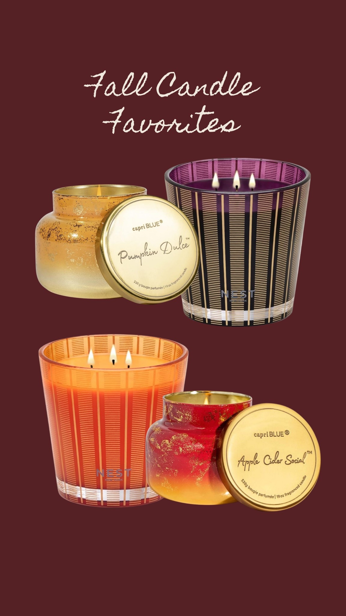 The best fall candles🍁🍂🎃🕯️🍎

#LTKHome #LTKSeasonal