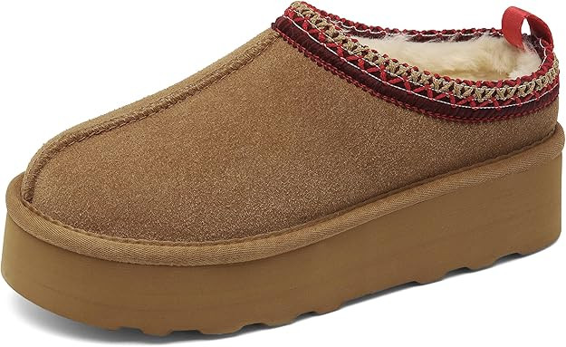 SMajong Women Winter Snow Boots Thickened Flat Boots Fur Lined Warm Durable Shoes Home Slippers C... | Amazon (US)