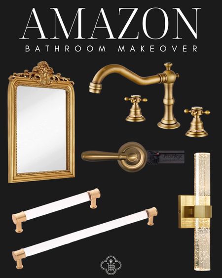 Amazon home, Amazon finds, Amazon Bathroom, bathroom essentials, bathroom, vanity, faucet, sconce, lighting, hardware, mirror, found it on Amazon, gold hardware, modern bathroom, gold bathroom

#LTKhome #LTKFind #LTKstyletip