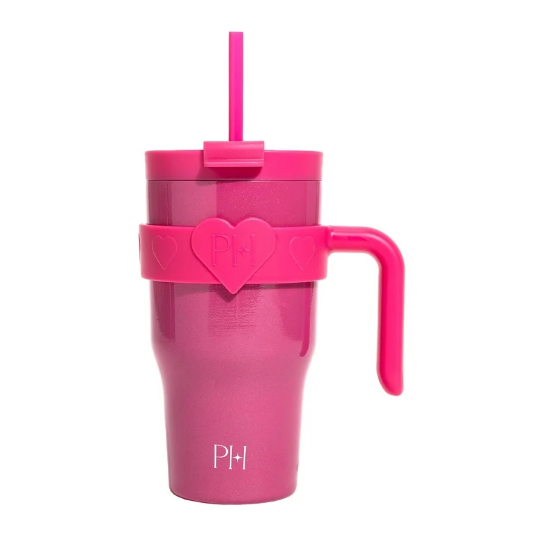 Paris Hilton 20 oz Double-Wall Insulated Tumbler, Includes 2-in-1 Lid & Removable Straw, Removabl... | Walmart (US)