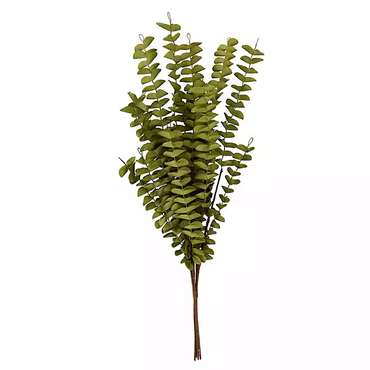 Green Foam Spiral Eucalyptus Bundle | Kirklands