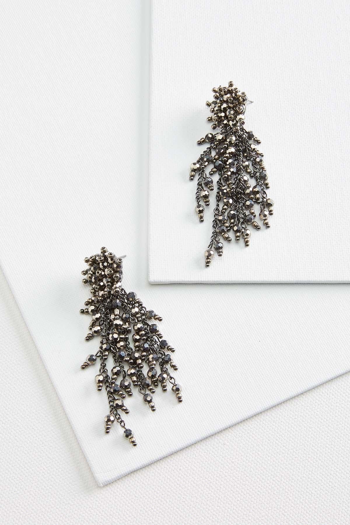 crystal cluster earrings | Versona