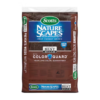 Scotts Nature Scapes Color Enhanced 1.5-cu ft Deep Forest Brown Blend Mulch Lowes.com | Lowe's