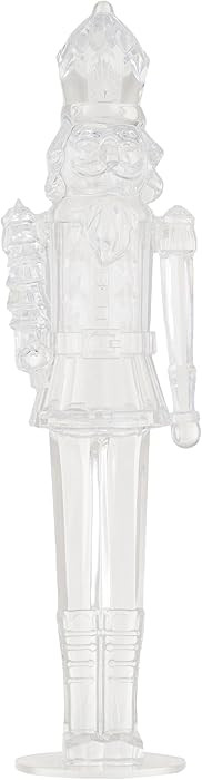 Creative Co-Op Acrylic Nutcracker Decor, Clear | Amazon (US)