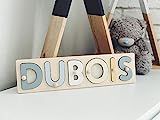 Custom Name Puzzle With Pegs - Montessori Toys for Child - also Baby Gift and Nursery Decor. Best Ea | Amazon (US)