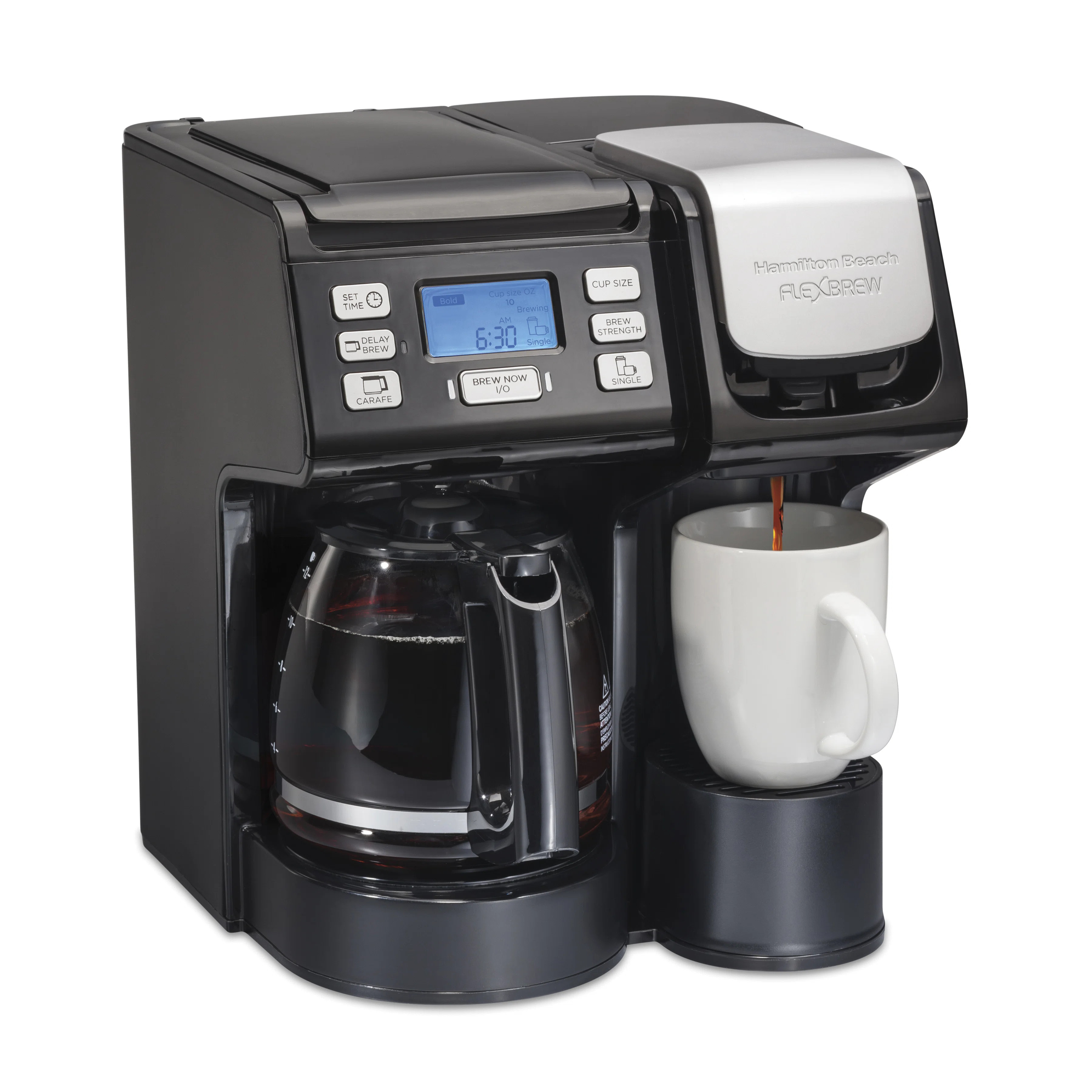 Hamilton Beach® FlexBrew® Trio 2-Way Coffee Maker, Single Serve & Full 12-Cup Pot, Compatible w... | Wayfair North America