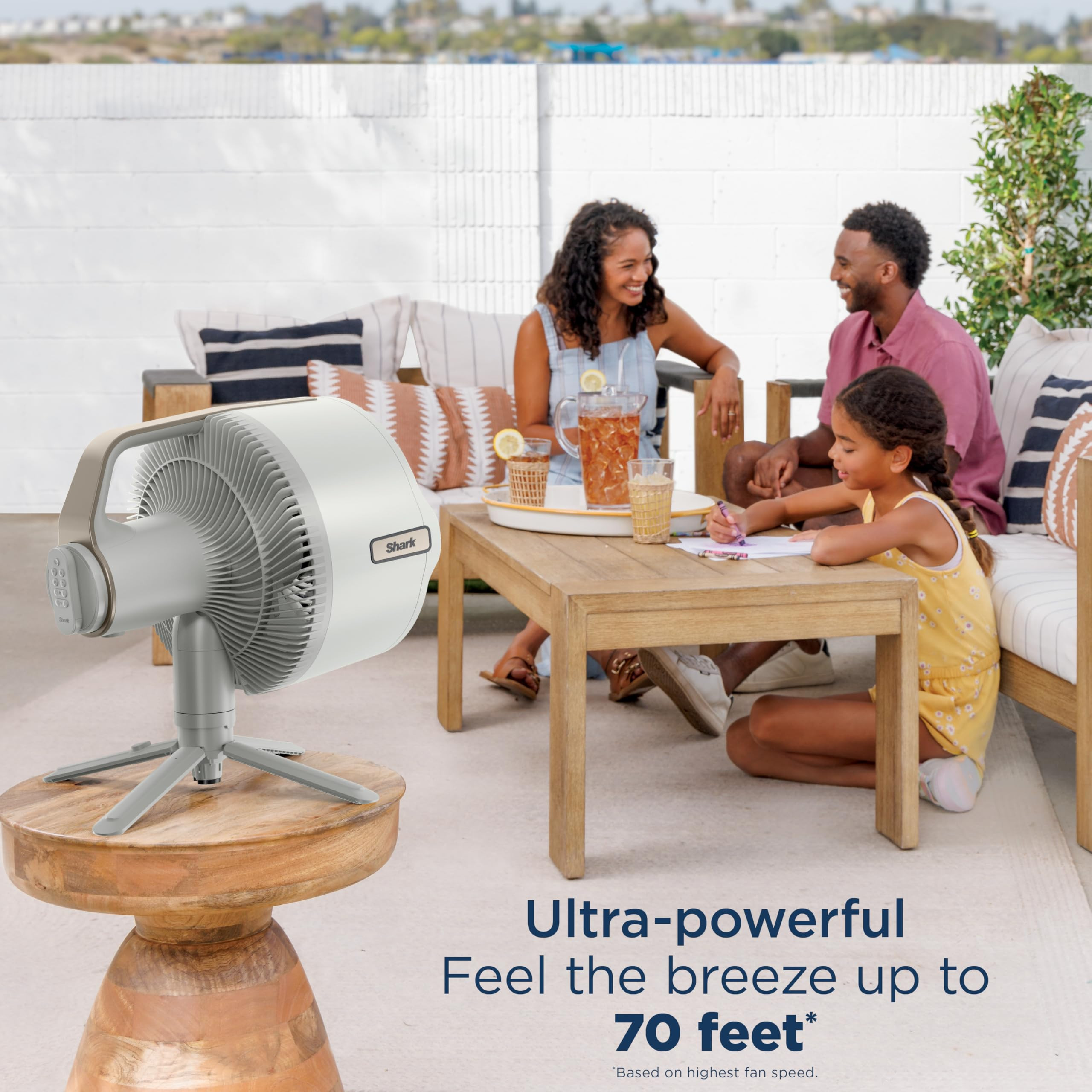 Shark FlexBreeze Pro Mist Fan — Indoor & Outdoor, Integrated Misting, Pedestal to Tabletop, Cor... | Amazon (US)