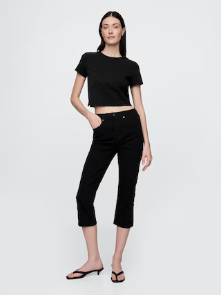 High Rise Cropped Capri Jeans | Gap (US)