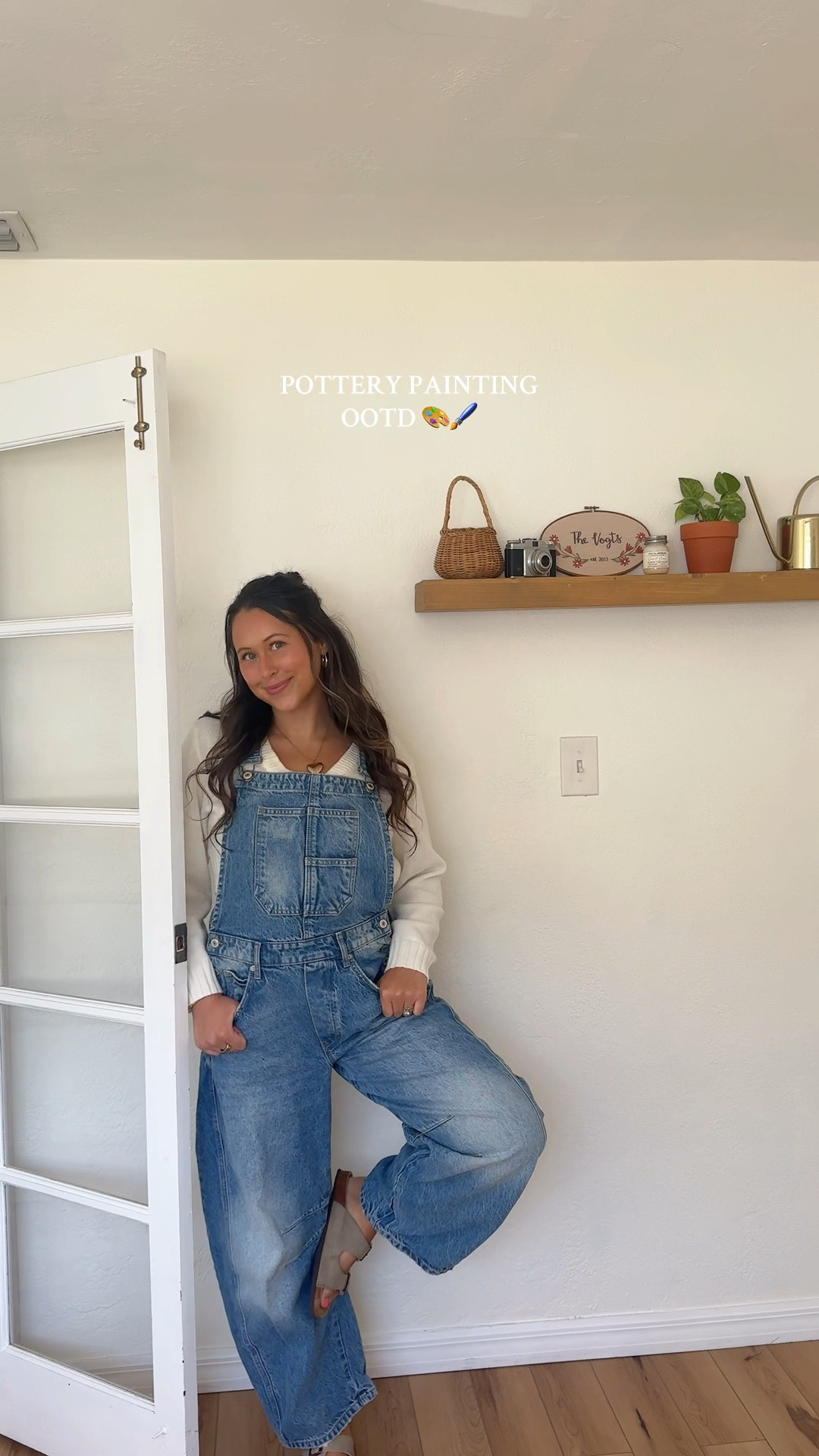 outfit for painting pottery 🤍