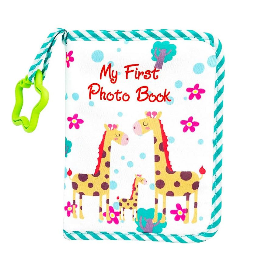 Baby Soft Cloth Album; Baby‘s My First Photo Book for Family Memery with Safe Mirror Holds 17 P... | Amazon (US)