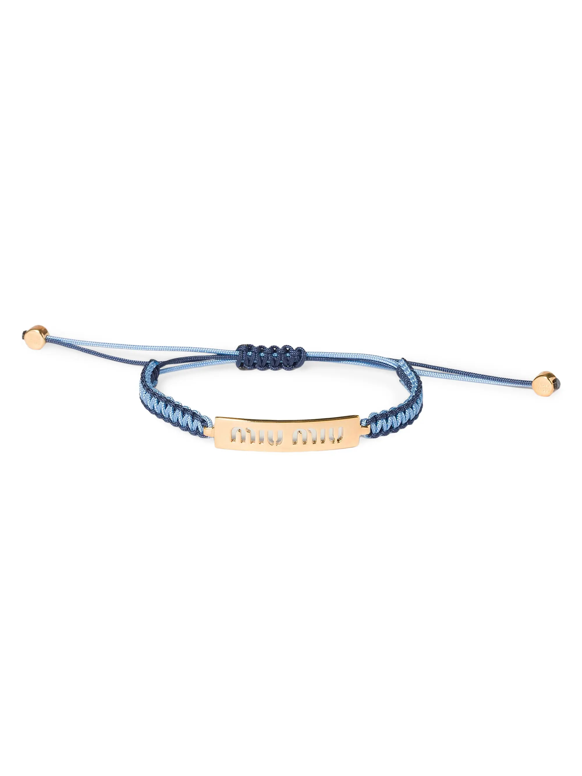 Miu Miu Cotton and Metal Bracelet | Saks Fifth Avenue | Saks Fifth Avenue