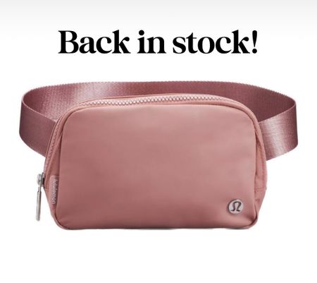 Lululemon belt bag back in stock and a new pretty rose color ! 

#LTKstyletip #LTKtravel #LTKGiftGuide