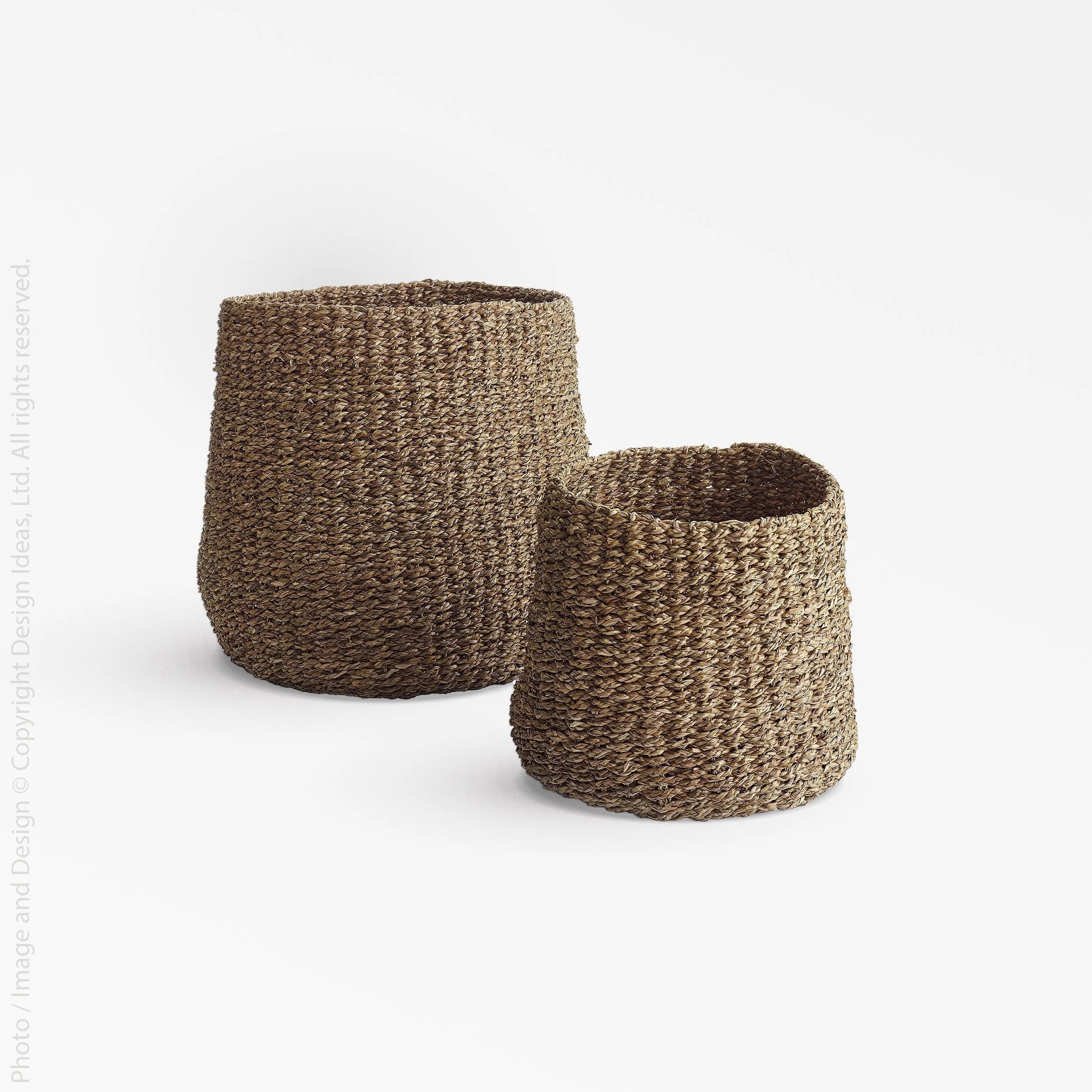 Stonington™ Woven Seagrass Baskets (set of 2) | Texxture Home