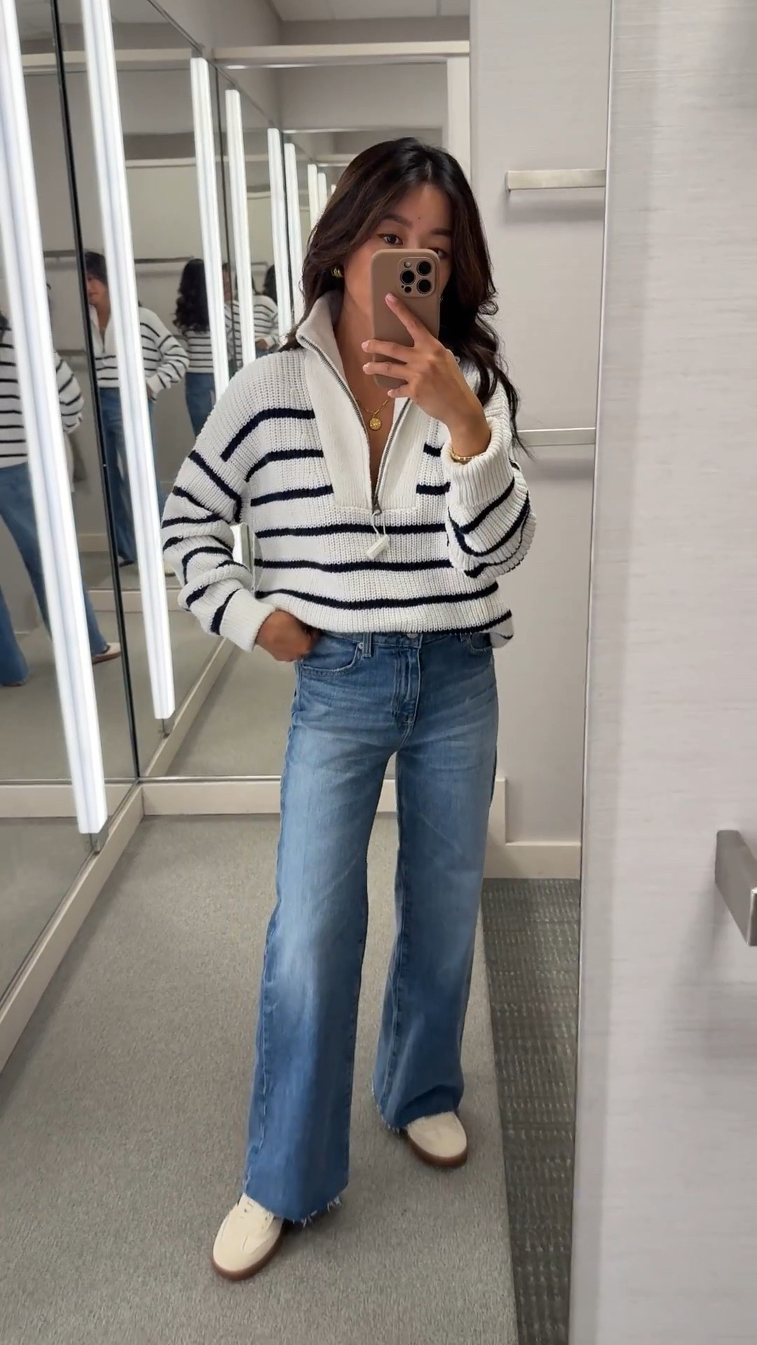 Nordstrom anniversary sale is now open to everyone!

Big savings on these designer jeans. Trying on AG Saige jeans in 25, ordered my usual 24 online

Best petite friendly designer denim cut from the nordstorm anniversary sale. 

27” inseam great for petites and works on me with flats or sneakers! This pair in store was called 16 year wash and are very similar to the Nsale wash. 

• faherty sweater XS fits oversized on me would be better in XXS. Chunkier weight knit , feels substantial 

• Vince sneakers 5.5 purchased from the sale 

@nordstrom #nordstrompartner

Petite designer jeans find, Nsale, nordstorm anniversary sale 

#LTKSaleAlert #LTKPetite