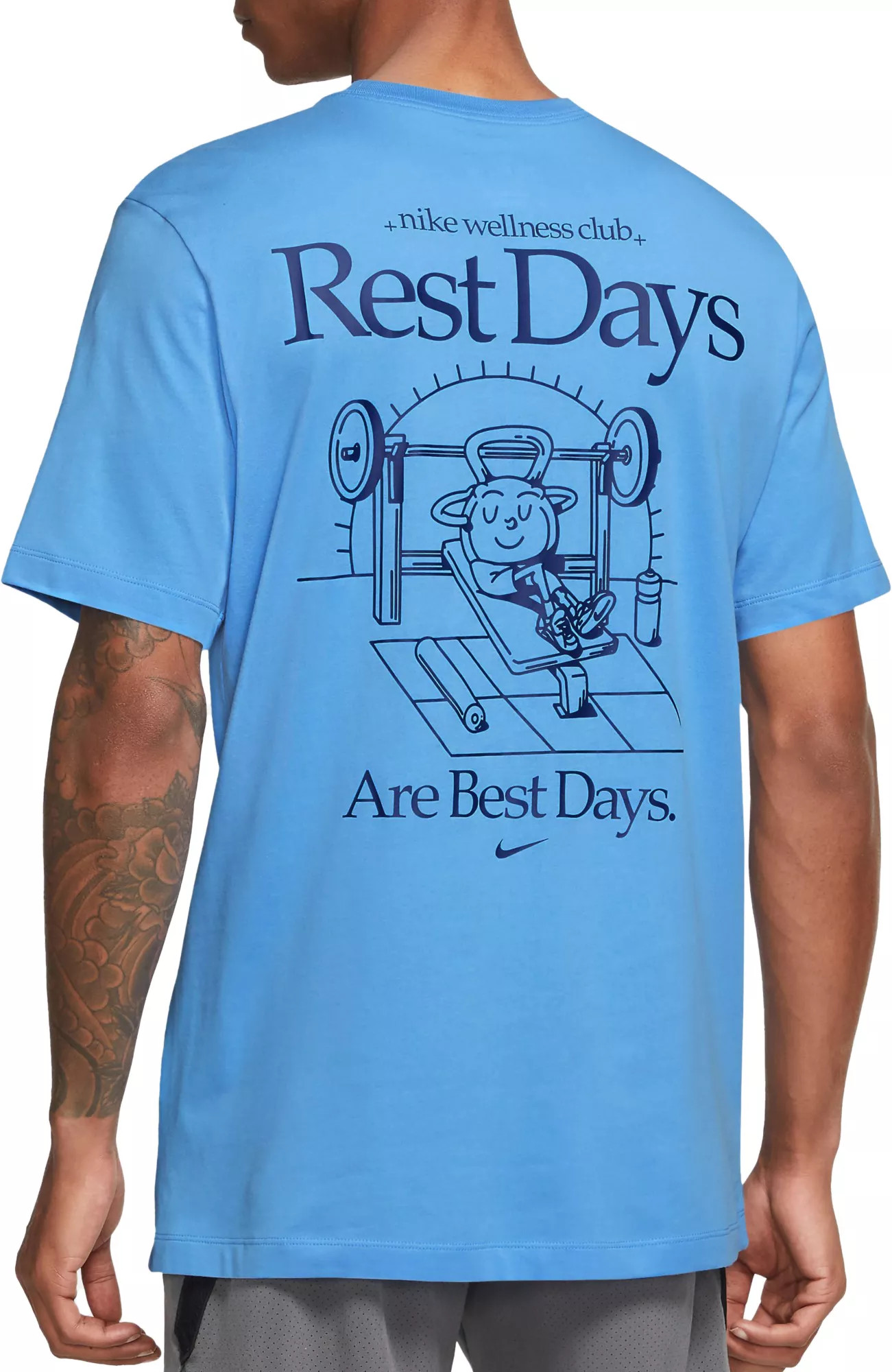 Nike Men's Dri-FIT Fitness Club T-Shirt, XL, University Blue | Back to School | Dick's Sporting Goods