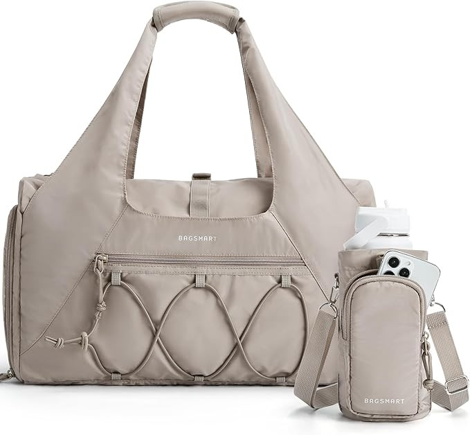 BAGSMART Gym Bag for Women, Lightweight Duffel with Shoe Compartment, Tote Bag with Wet Pocket fo... | Amazon (US)