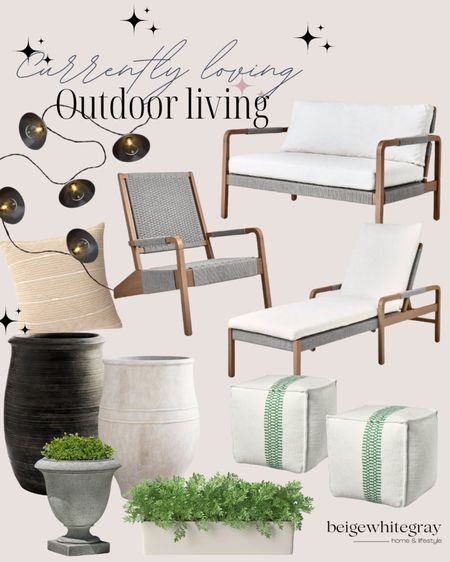 Mixing high and low outdoor furniture and accessories. Affordable and luxe outdoor living. 

#LTKHome #LTKSeasonal