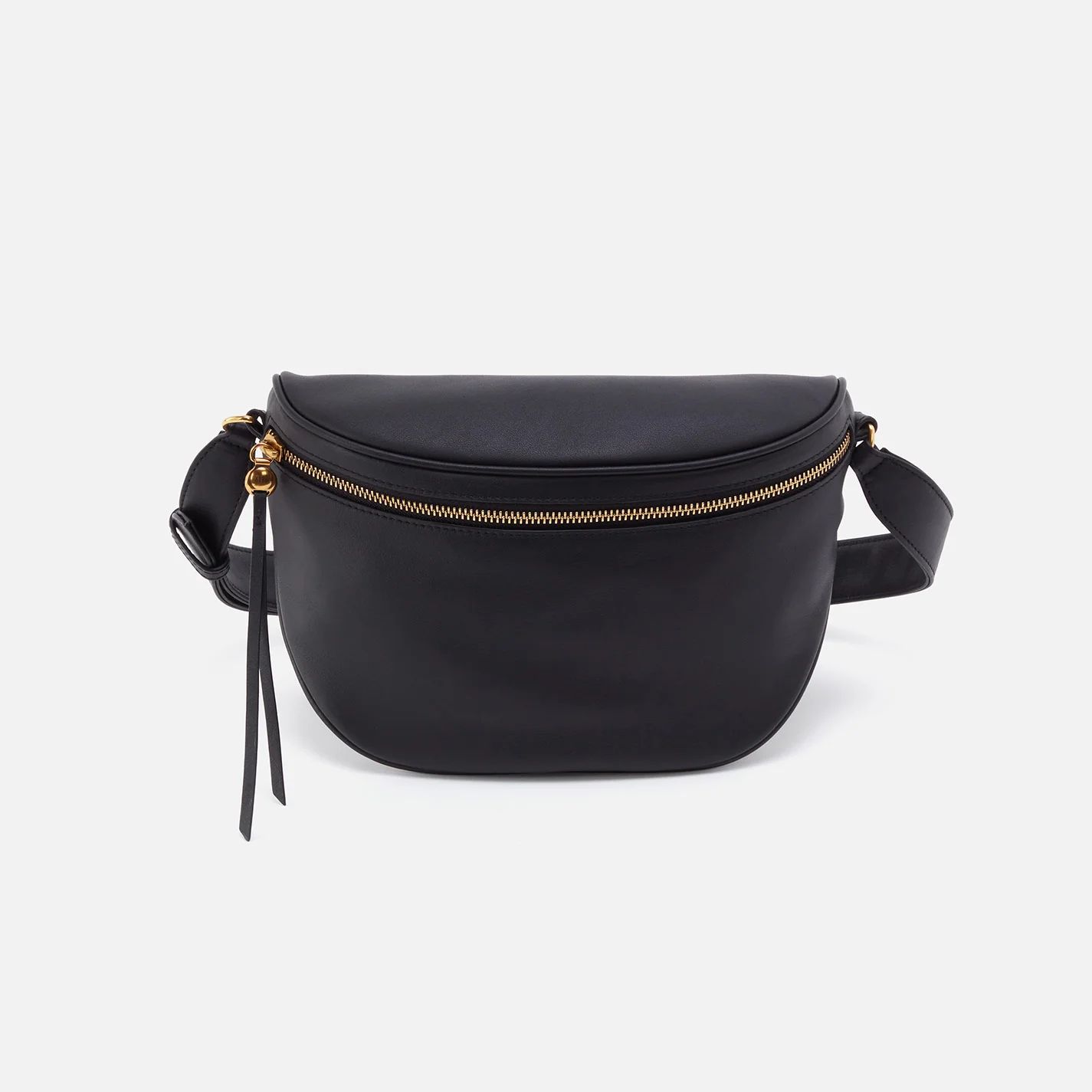 Juno Belt Bag in Silk Napa Leather - Black | HOBO Bags