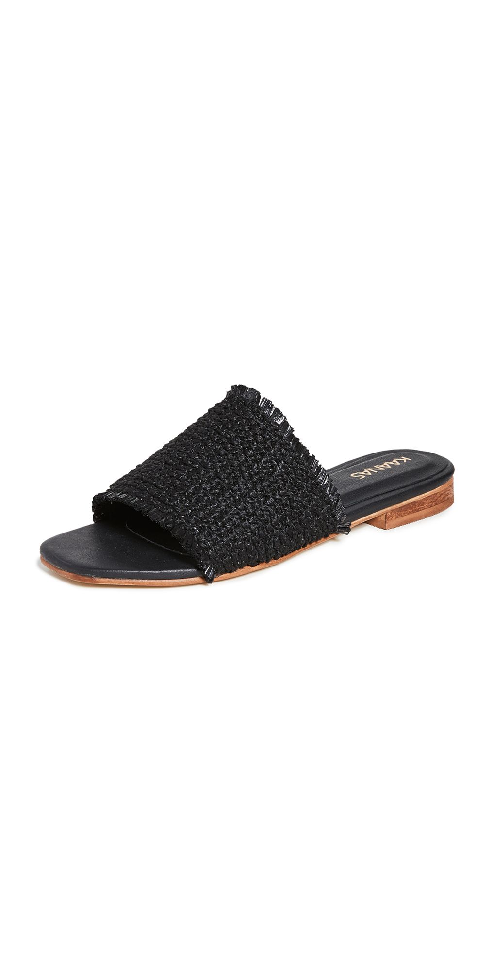 KAANAS Crete Frayed Upper Slip On Sandals | Shopbop