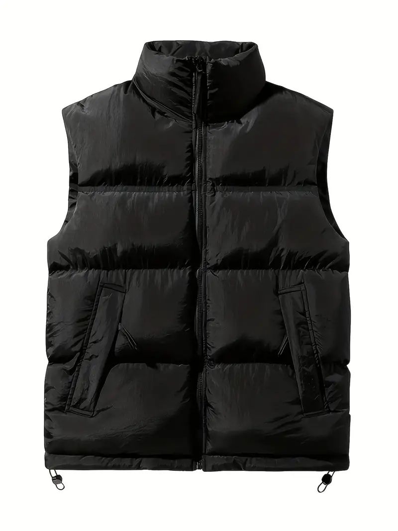 Solid Color Causal Sleeveless Puffer Jacket For Women, Winter Warm Lightweight Vest, Women's Acti... | Temu Affiliate Program