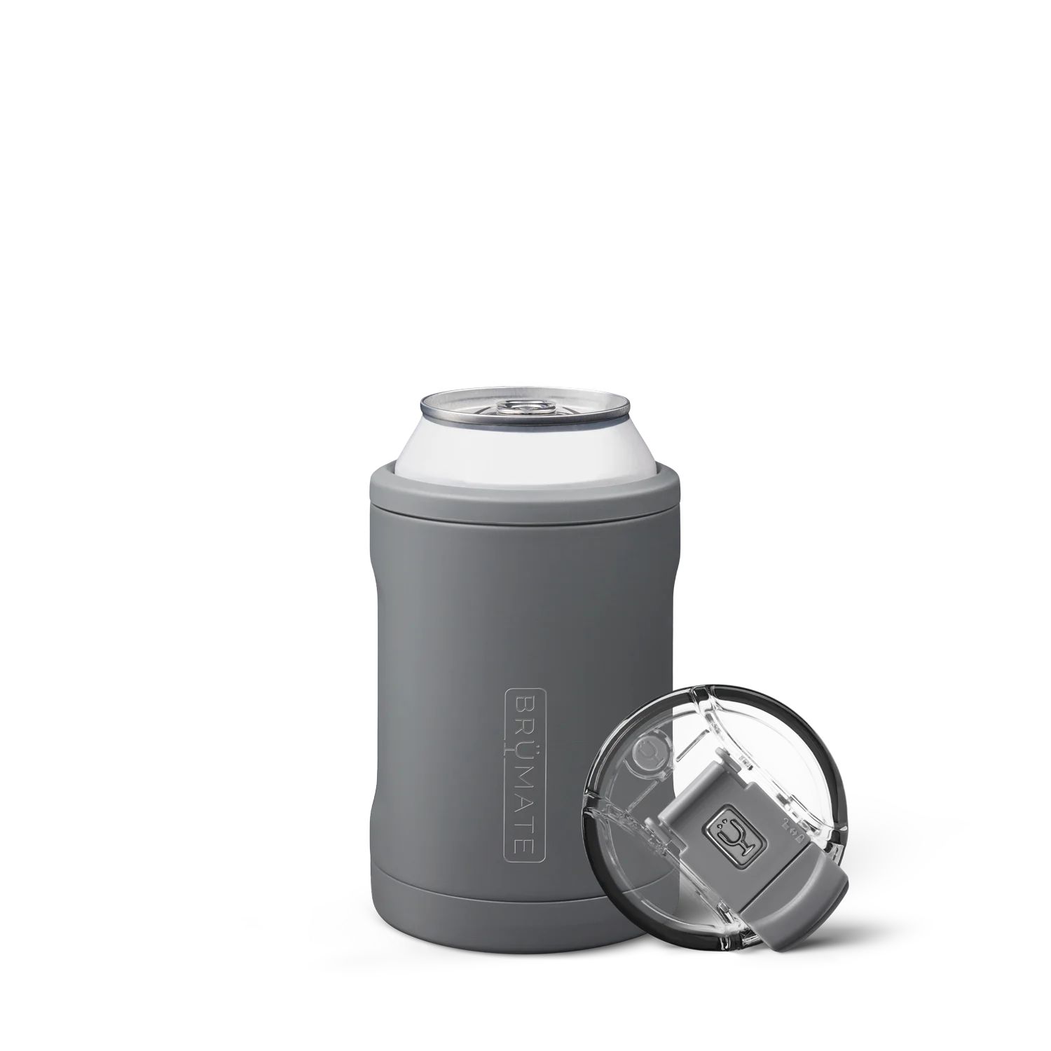 Hopsulator Vacuum Insulated Can Cooler and Tumbler (12oz cans) - Matte Gray | Brumate