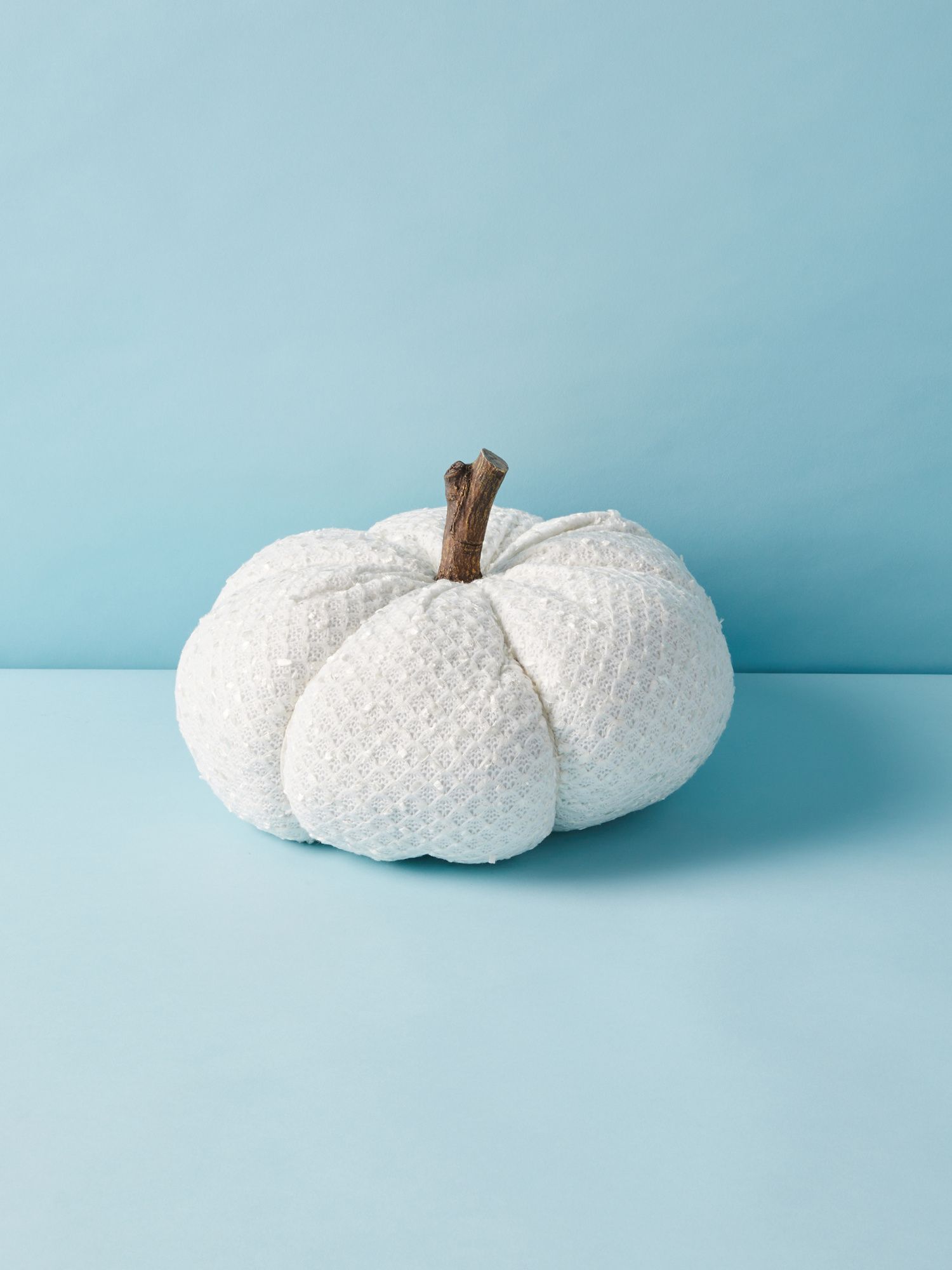 8.5in Frayed Pumpkin With Faux Wood Stem | HomeGoods