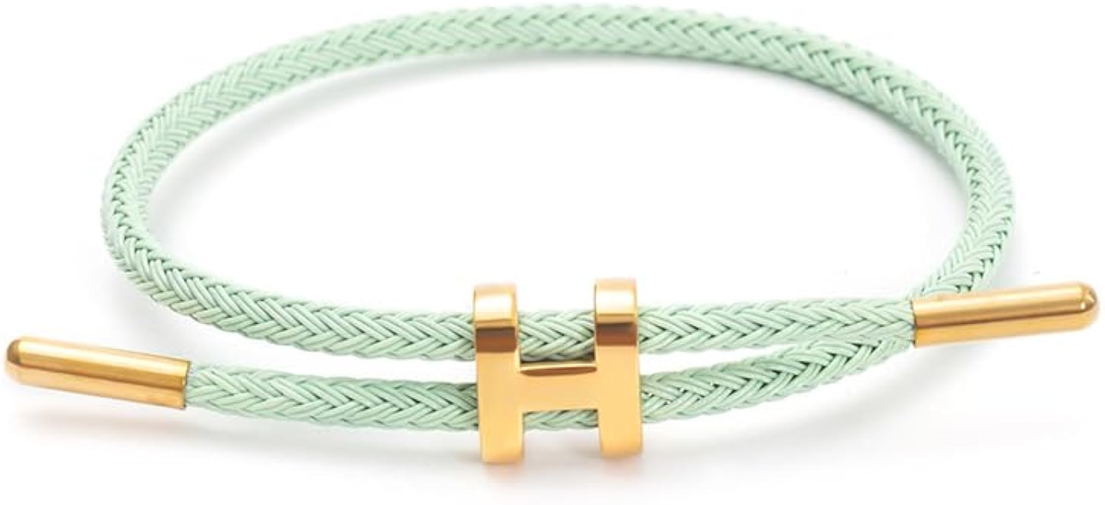 OSIRIDEH2 Bracelet with Adjustable Design Polished H Shape Buckle, Bracelets for Women, 18k Gold-... | Amazon (US)