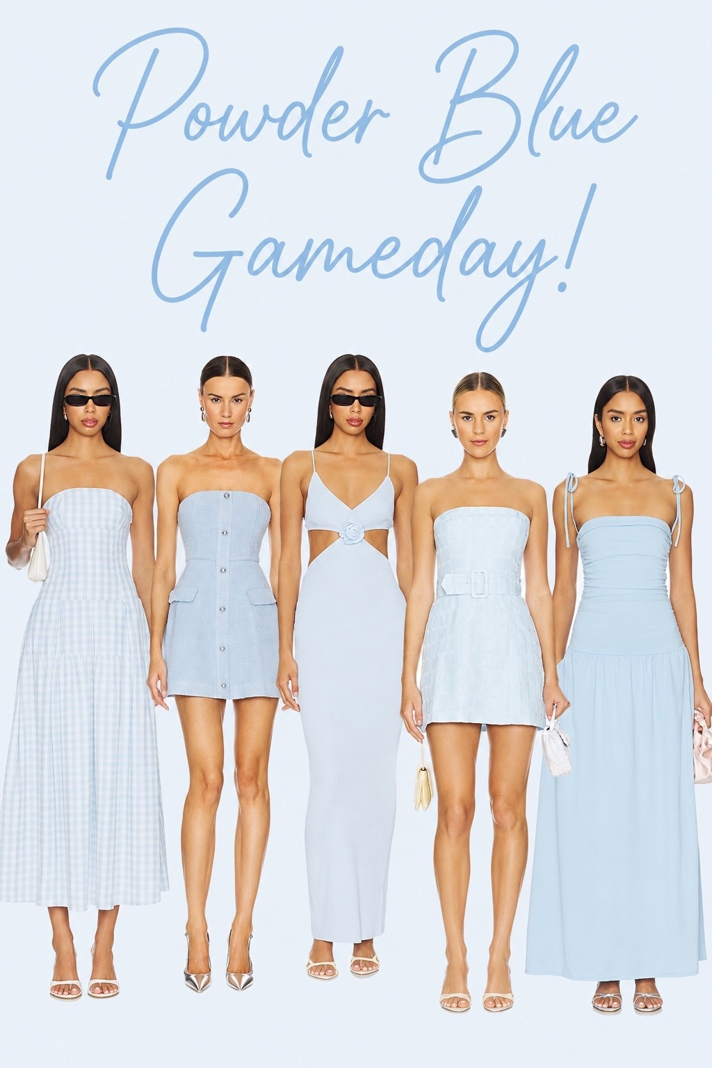 Powder blue game day inspo for all my Ole Miss fans! So cute and so stylish. Loving the low prices
 on these!

#LTKootd #LTKSeasonal