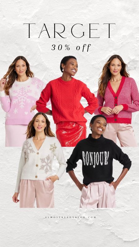 Target deals Christmas sweater Holiday outfit Holiday outfits Christmas sweaters

#LTKfindsunder50 #LTKfindsunder100 #LTKsalealert