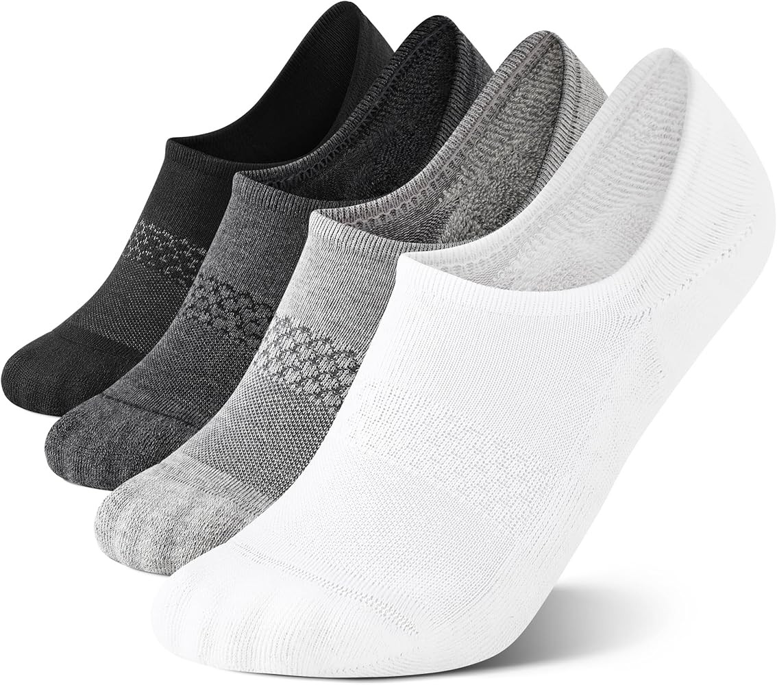 CS CELERSPORT 4/8 Pairs No Show Socks Womens and Mens Athletic Cushioned Ankle Low Cut Invisible ... | Amazon (US)