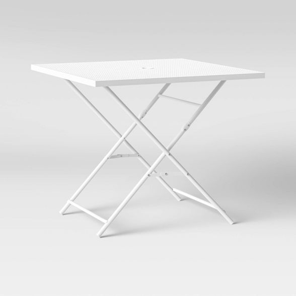 32" Metal Punched Square Patio Folding Table - Room Essentials™ | Target
