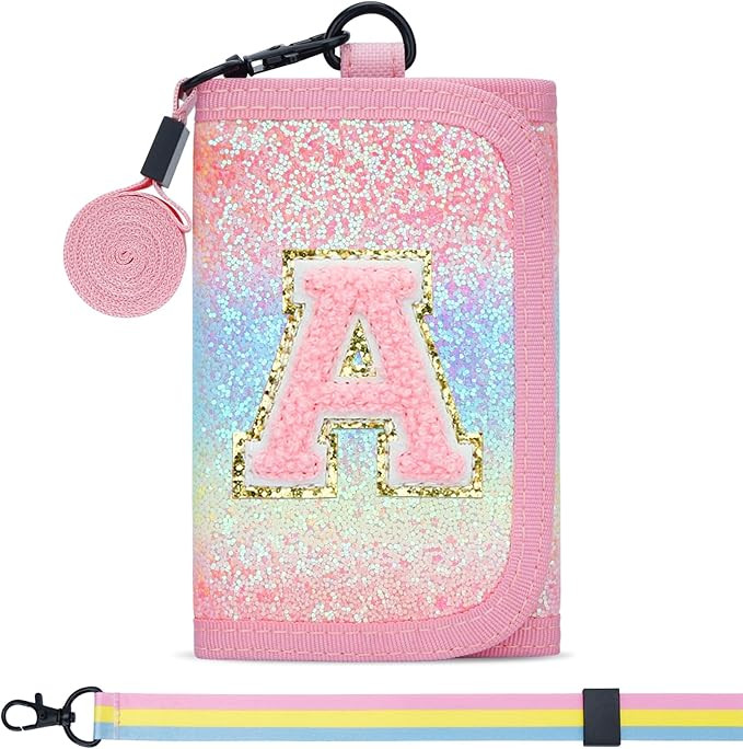 Gifts for Girls 3 4 5 6 7 8 9 10 11 12 Years Old Kids Wallet Cute Initial Coin Purse Toddler Wall... | Amazon (US)