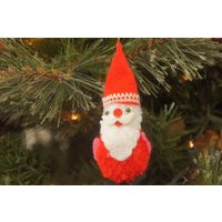 Vintage 60S-70S Handmade Santa Christmas Ornament/Retro/Mid Century | Etsy (US)