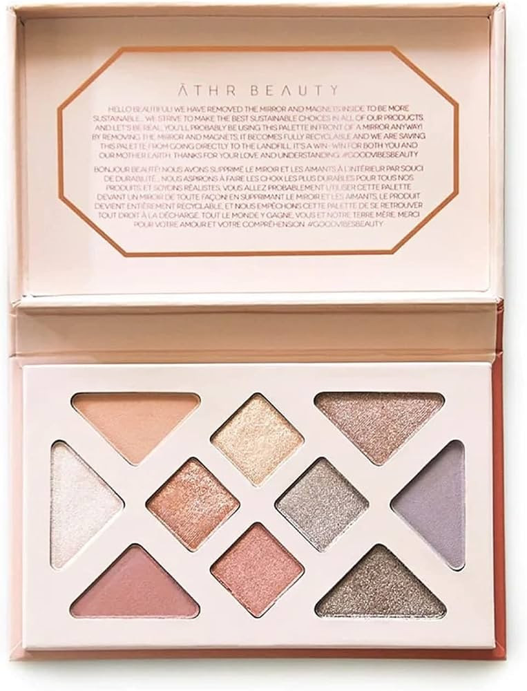 ATHR Rose Quartz Crystal Gemstone Palette | 10 Shades | Clean, Organic, Vegan, Cruelty-Free & Rec... | Amazon (US)