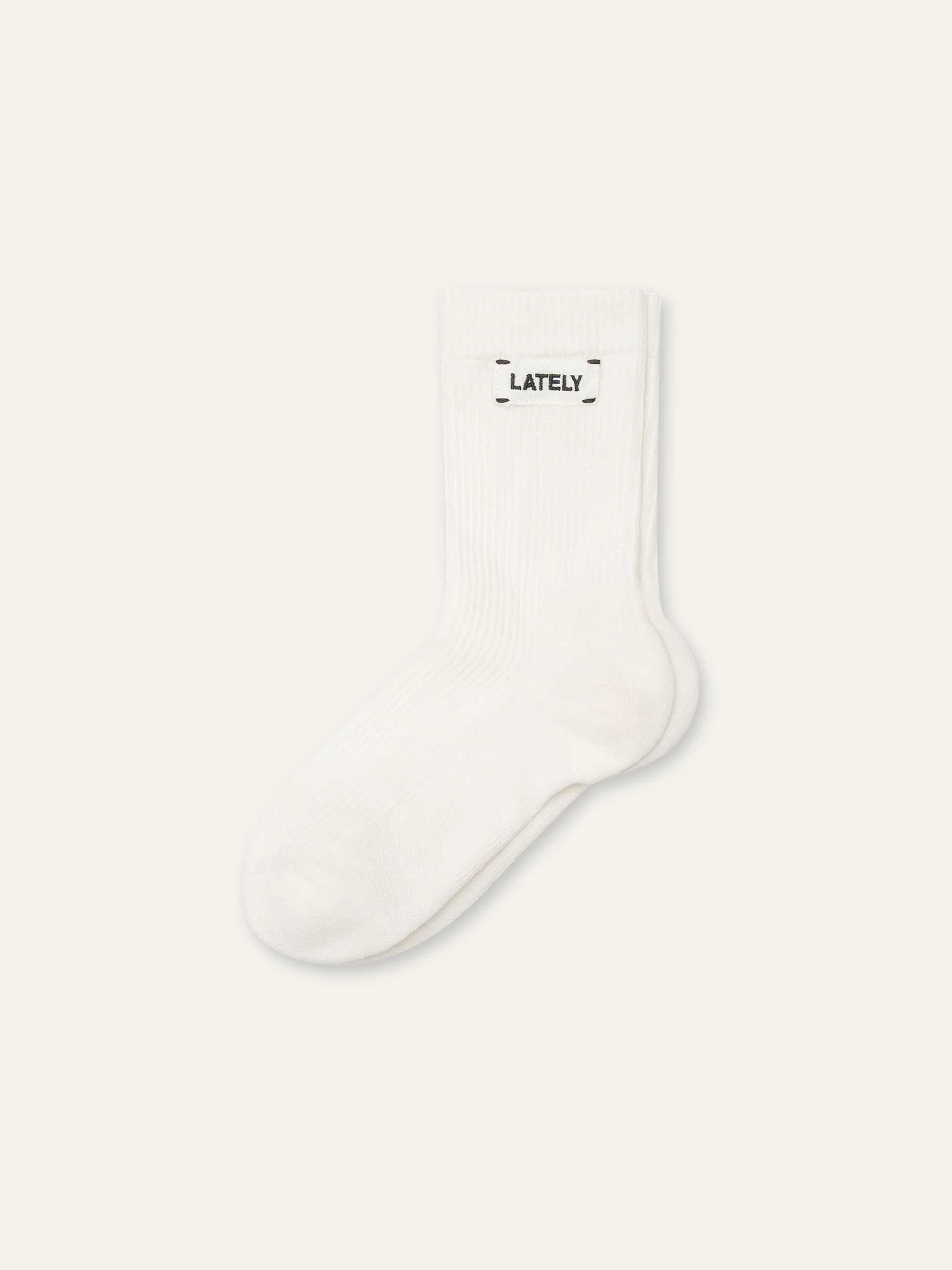 Lately Ribbed Half Crew Socks | Lately Lounge The Label