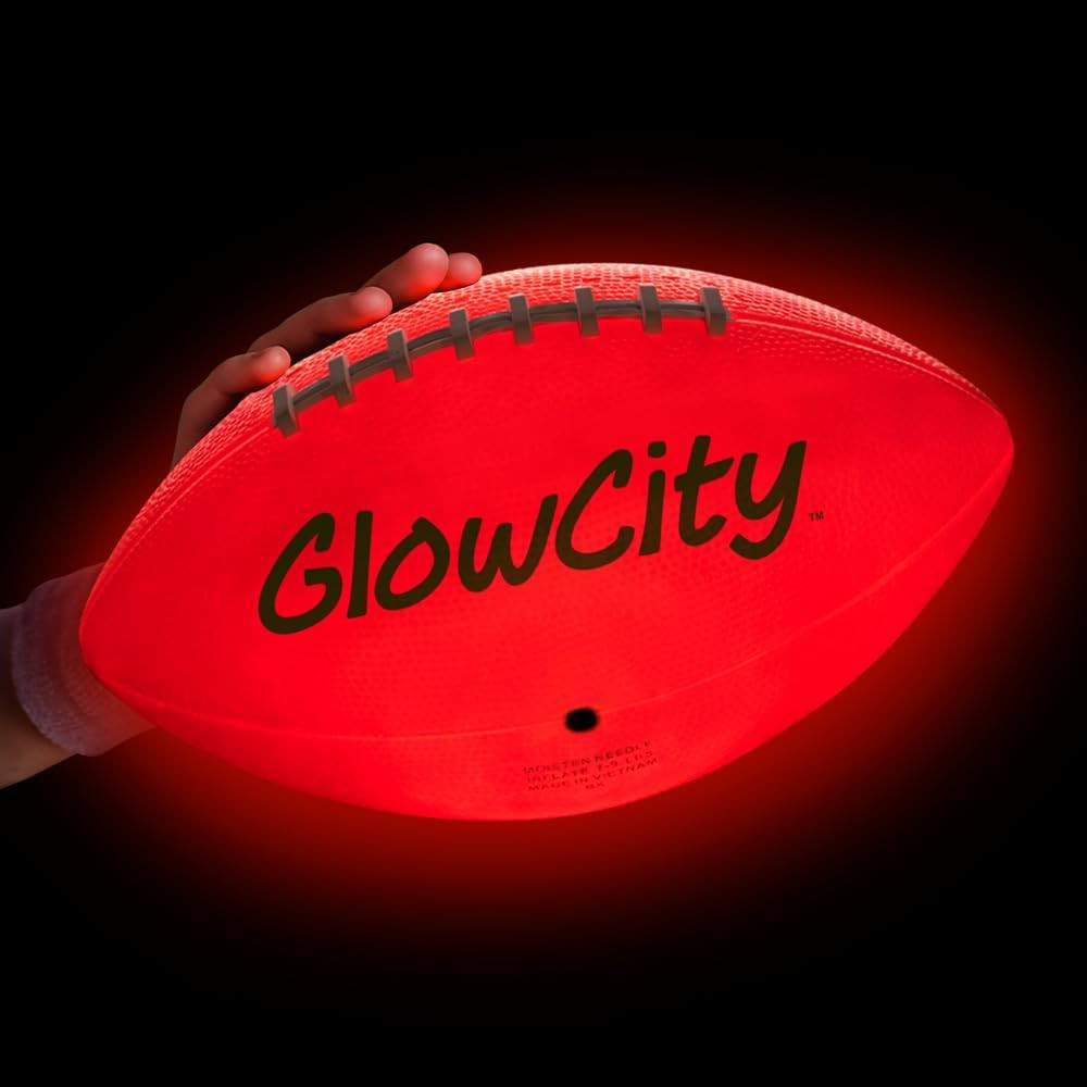 GlowCity Glow in The Dark Football - Light Up LED Ball - Perfect for Evening Play, Camping, and B... | Amazon (US)