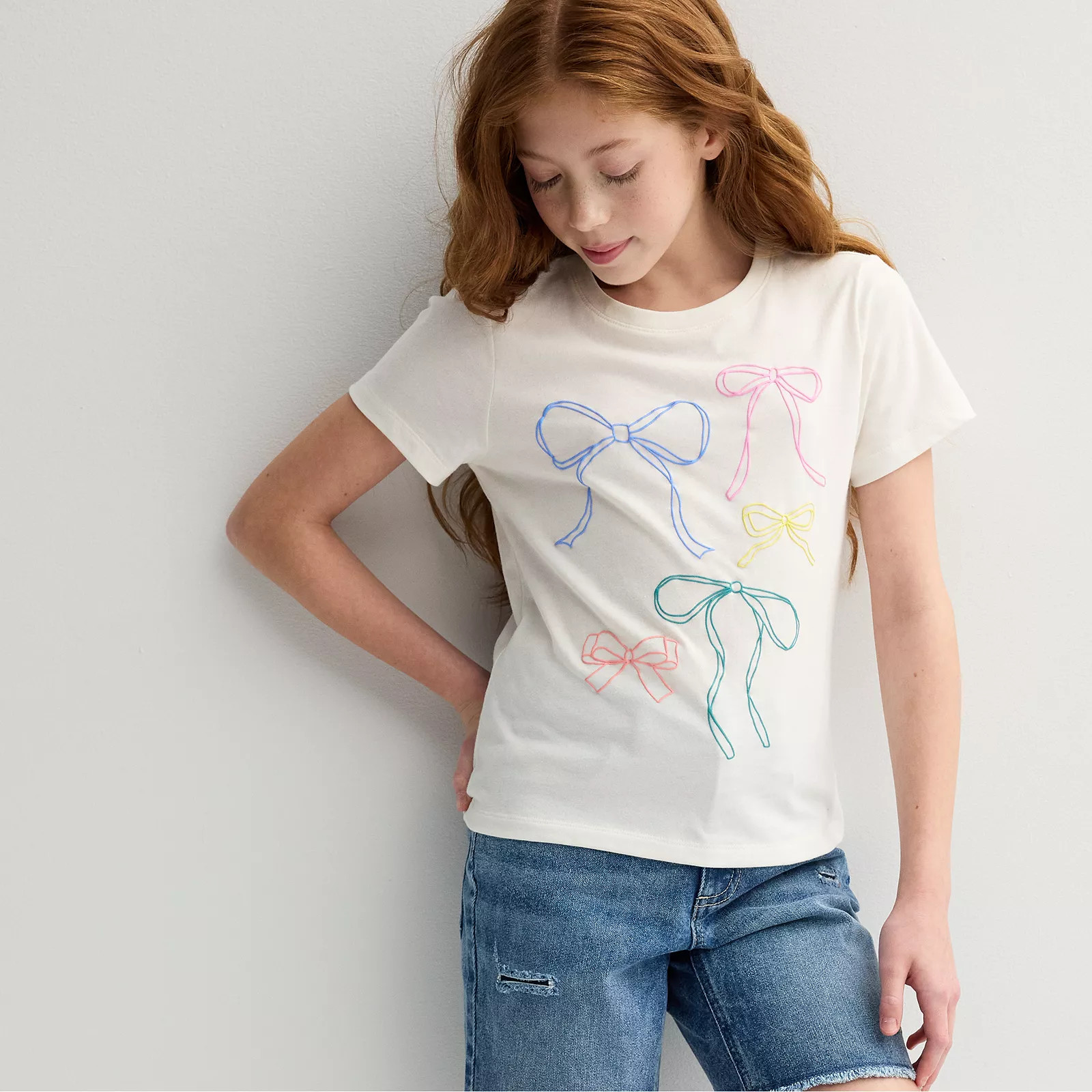 Girls 6-20 SO® Short Sleeve Graphic Baby Tee in Regular & Plus | Kohl's